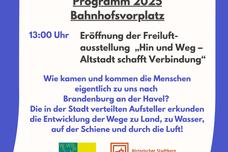 Programm am 18. Mai 2025 im Stadtraum