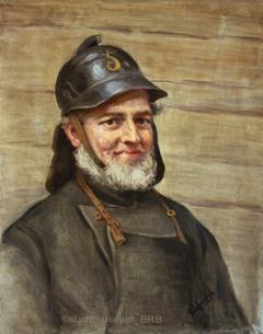 Getrud Schaper-Schendel: Brandmeister Zäpernick, 1908 (Verbleib/Foto: Stadmuseum Brandenburg an der Havel)