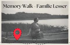Werbebild Memory Walk Familie Lesser mit Wally Lesser auf Boot am Wasser