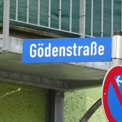 Straßenschild "Goedenstraße"