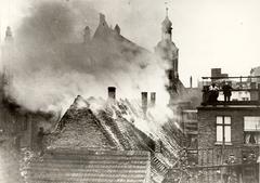 Großbrand 1908 am Neustädtischen Rathaus (Foto: Stadtmuseum Brandenburg an der Havel)