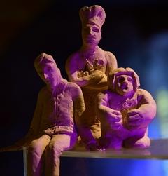 drei Gnome aus Ton