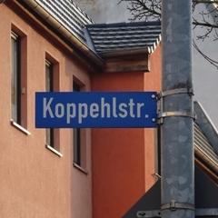 Straßenschild "Koppehlstraße"