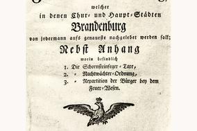 Virtueller Rundgang 73 – Feuerordnung von 1772 am Tag des Notrufes