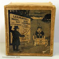 Patent ist Patent, ob in Deutschland oder der ganzen Welt! Patentwerk E.P. Lehmann, Wackelauto von 1903 (Quelle/Foto: Stadtmuseum Brandenburg an der Havel)