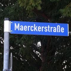 Straßenschild "Maerkerstraße"