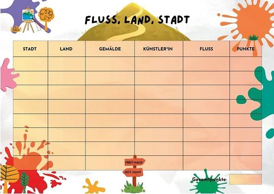 Fluss-Land-Stadt-Spiel