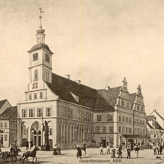 Neustädtisches Rathaus um 1860 (Sammlung/Foto: Stadtmuseum Brandenburg an der Havel)